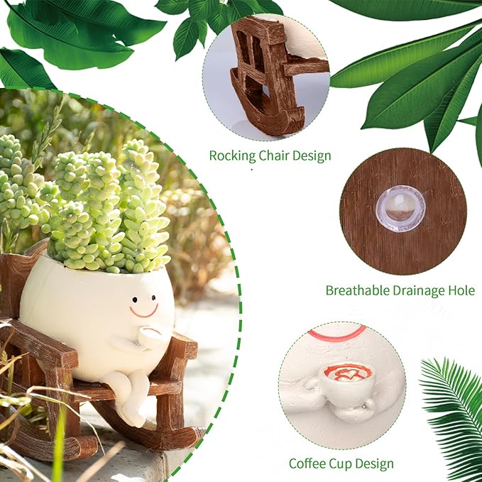 Smiley Face Planter Pot