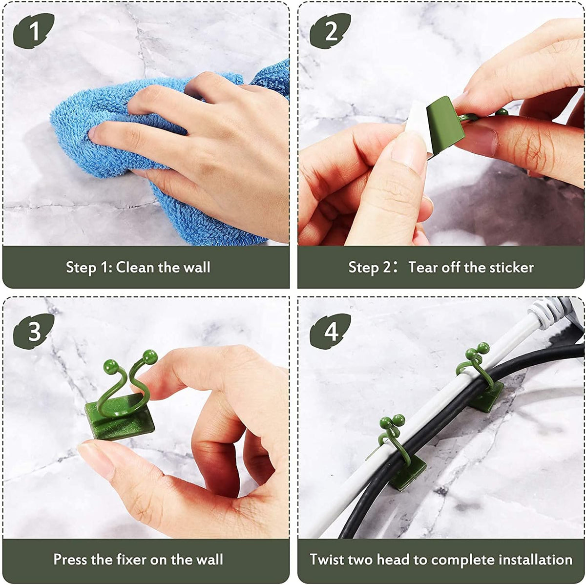 50PCS Invisible Self-Adhesive Plant Climbing Clips