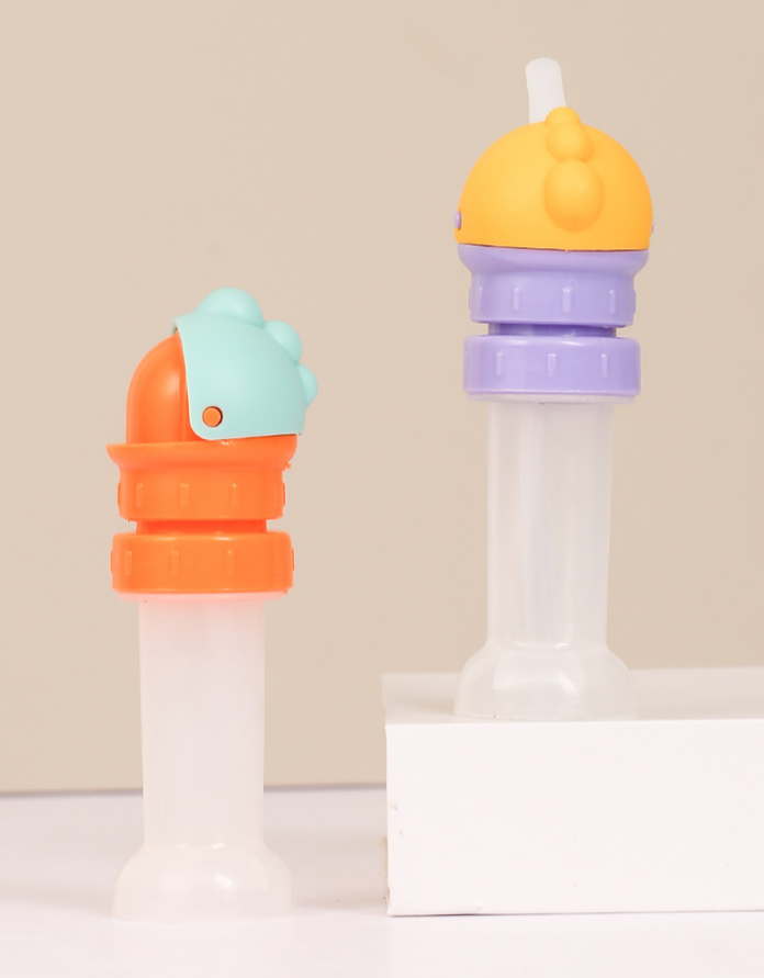 2PCS Water Bottle Spout Conversion Cap with Straw