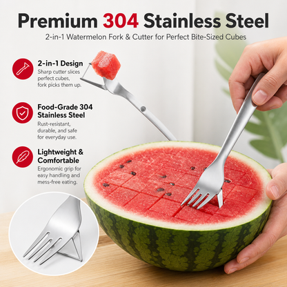 2-in-1 Stainless Steel Watermelon Fork