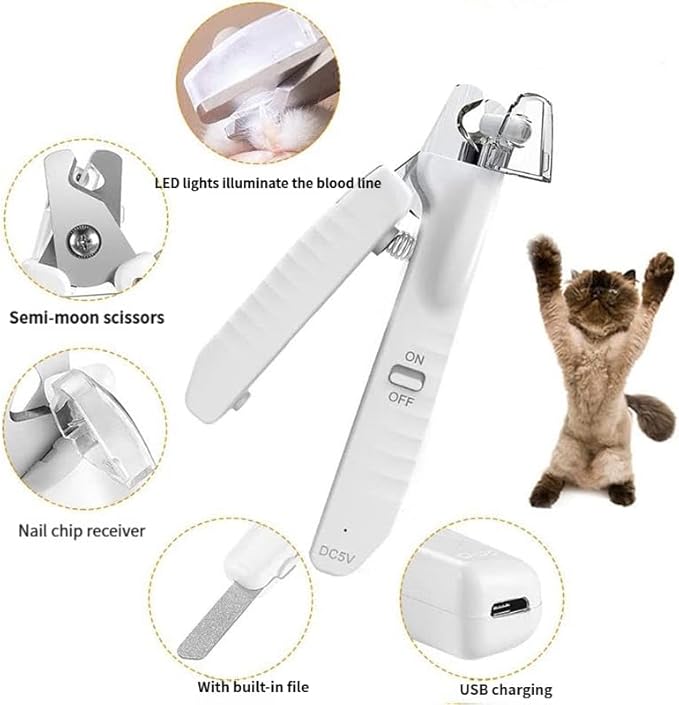 2-in-1 LED Pet Nail Trimmer