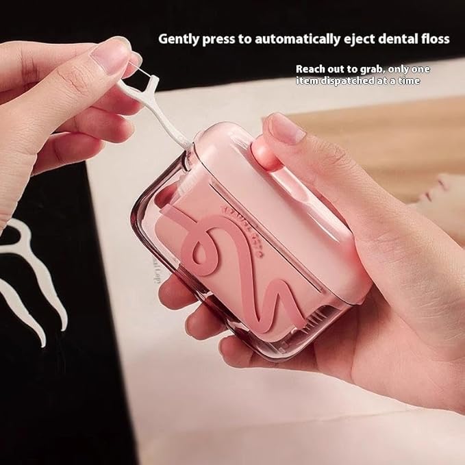 Portable Automatic Floss Box With 50 PCS Floss