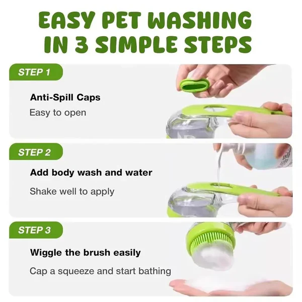 2-in-1 Pet Bath Brush