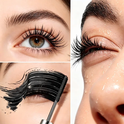 Lengthening & Curling Mascara – 24H Waterproof, Smudge-Proof, No Clumping