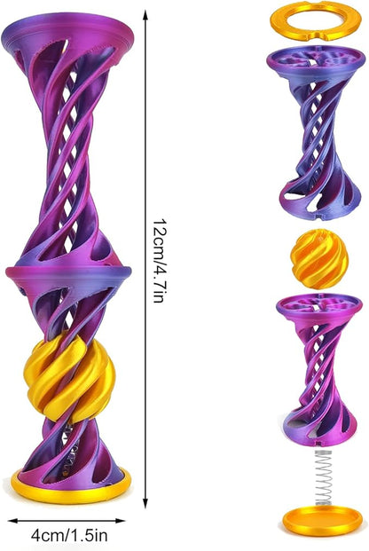 3D Printed Spiral Ball Fidget Toy
