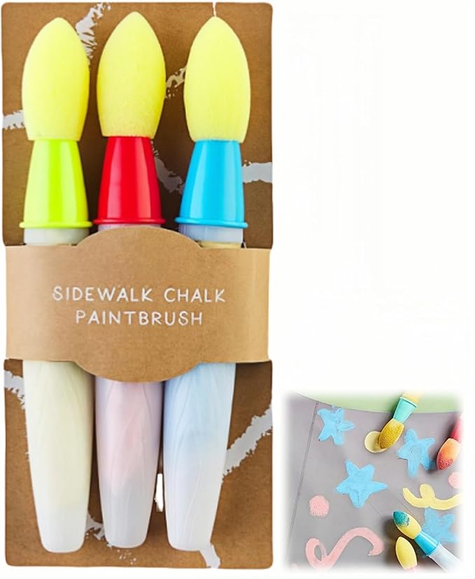 Sidewalk Chalk Paint Brush Set (3 PCS)