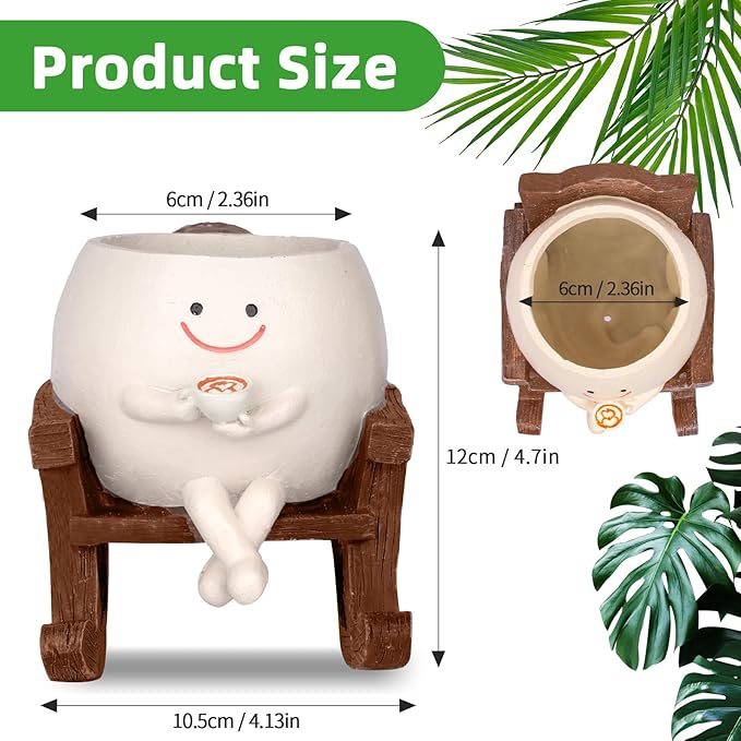 Smiley Face Planter Pot