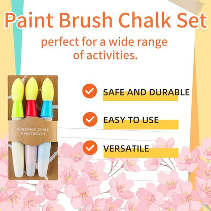 Sidewalk Chalk Paint Brush Set (3 PCS)