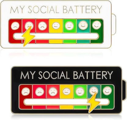 Social Battery Slider Pin