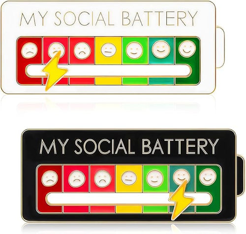 Social Battery Slider Pin