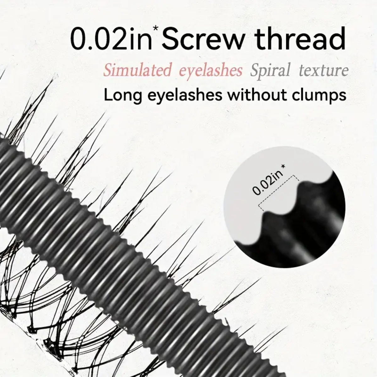 Lengthening & Curling Mascara – 24H Waterproof, Smudge-Proof, No Clumping