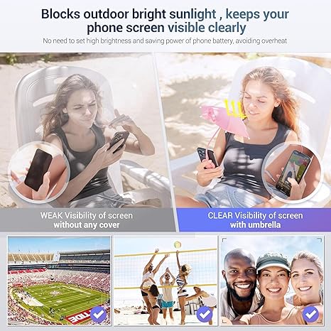 Magnetic Phone Umbrella Sun Shade