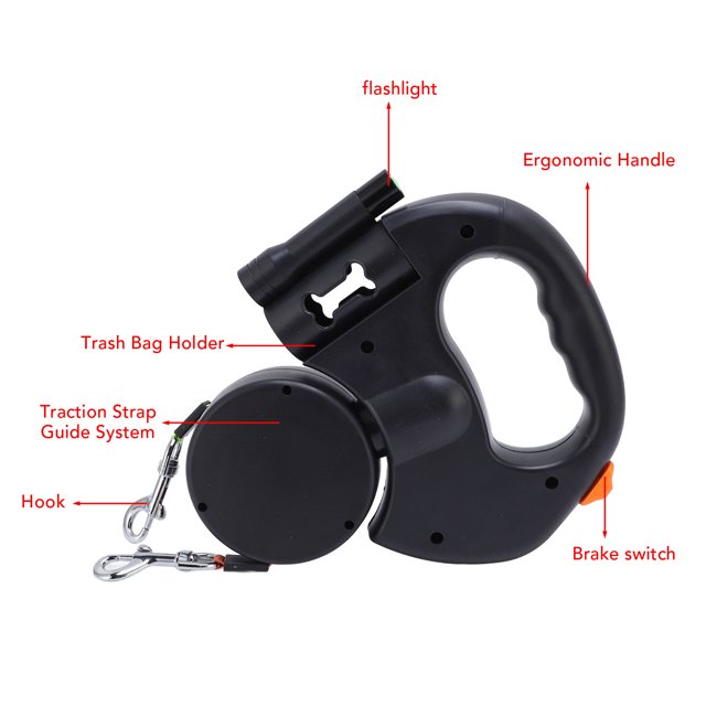 Dual Automatic Retractable Dog Leash