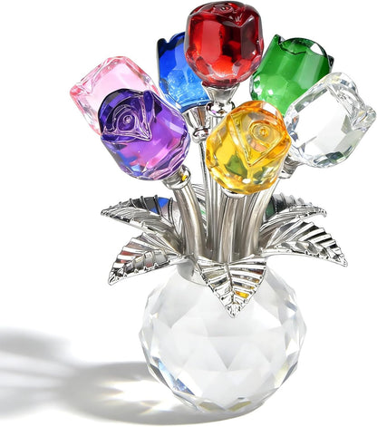 Glass Crystal Artificial Roses for Mother’s Day
