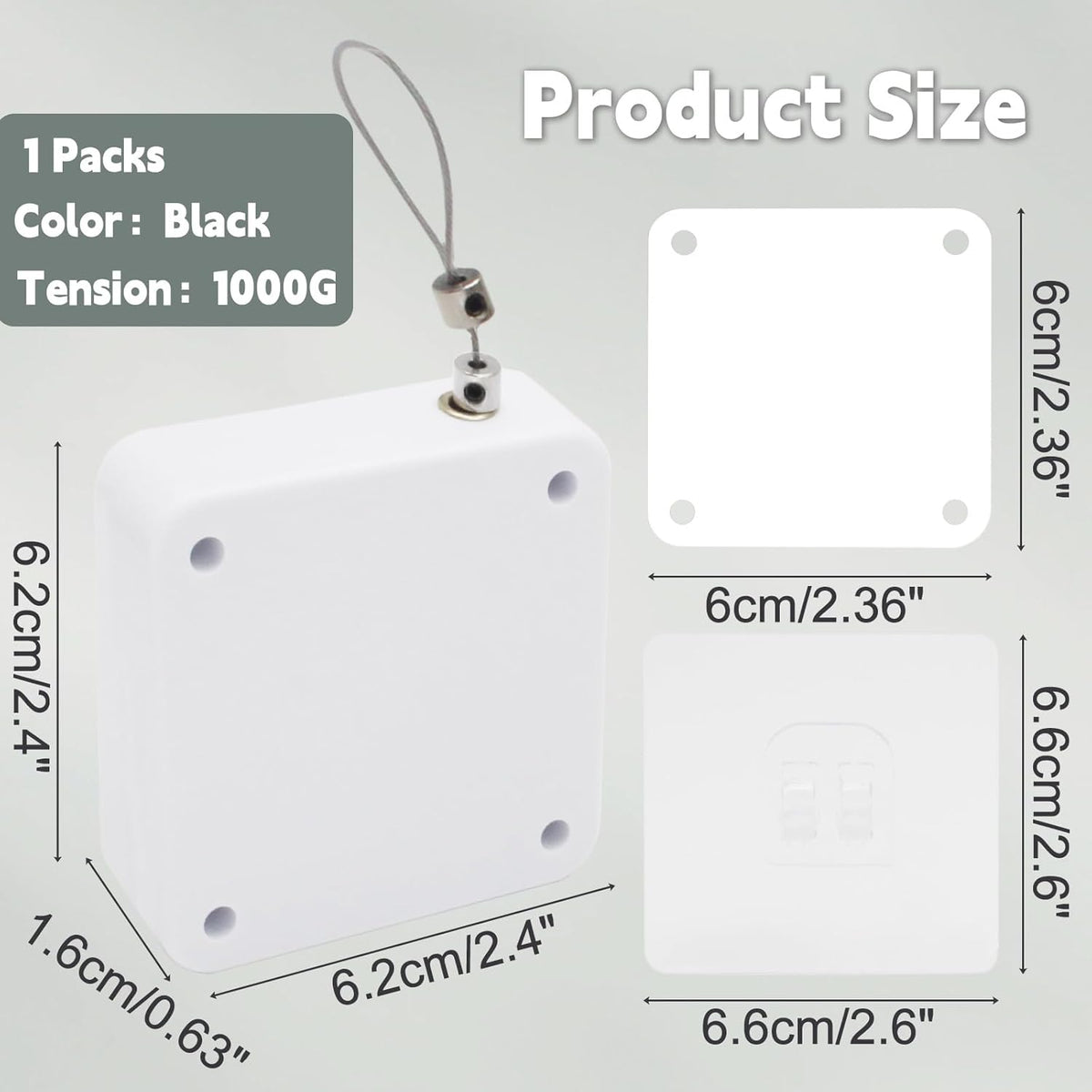 Multifunctional Punch-Free Drawstring Automatic Door Closers with Steel Pull Cord