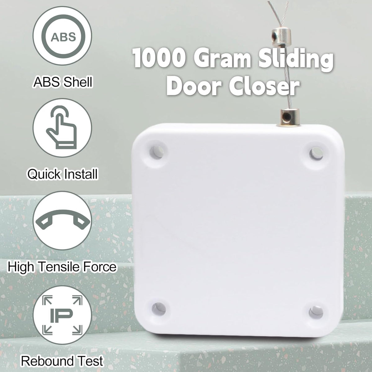 Multifunctional Punch-Free Drawstring Automatic Door Closers with Steel Pull Cord