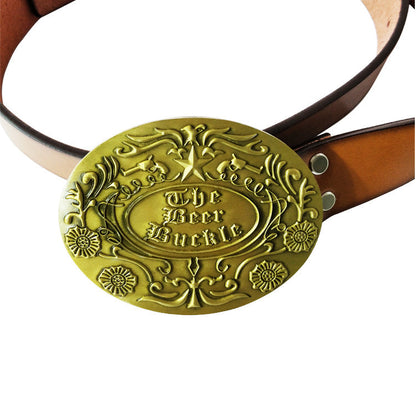 Zinc Alloy Beer Belt Holder Buckle