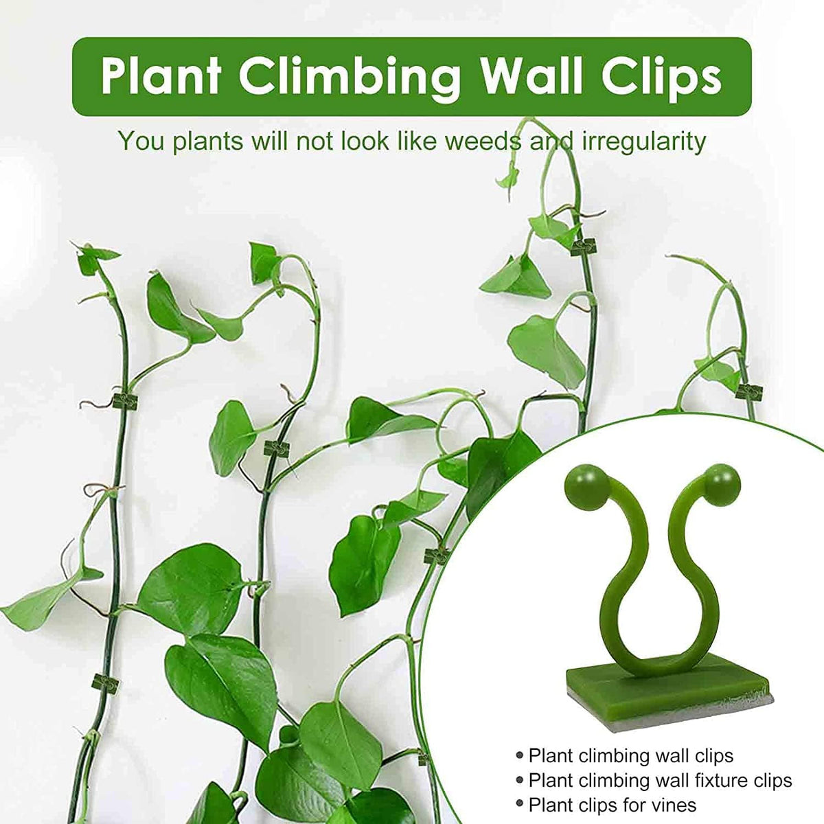50PCS Invisible Self-Adhesive Plant Climbing Clips