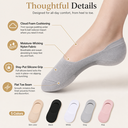 Cloud Cushion No-Show Socks
