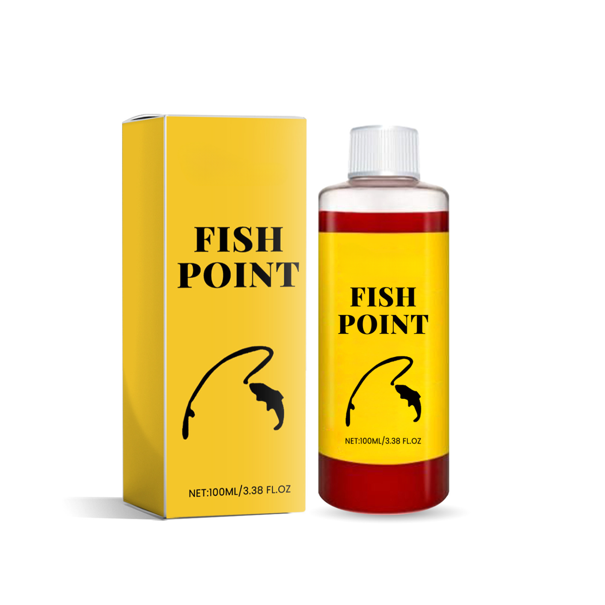 Concentrated Fish Attractant Liquid – Fast-Acting Red Worm Bait Additive for Freshwater Fishing, Enhances Scent & Improves Bite Response