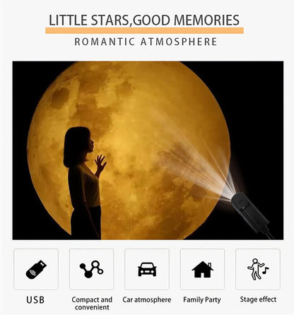 360° Galaxy Projection Light USB Star Night Light Charging Lighting With 10 Film Discs