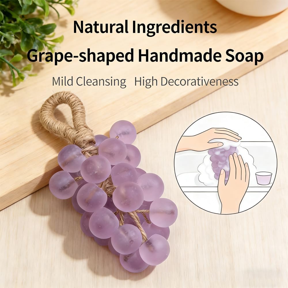 Handmade Grape-shaped Soap For Gift