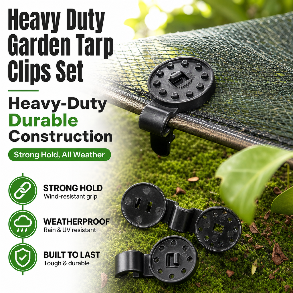 Heavy Duty Garden Tarp Clips Set