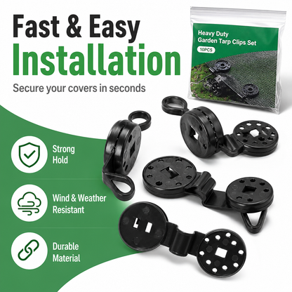 Heavy Duty Garden Tarp Clips Set