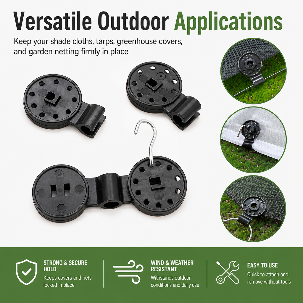 Heavy Duty Garden Tarp Clips Set