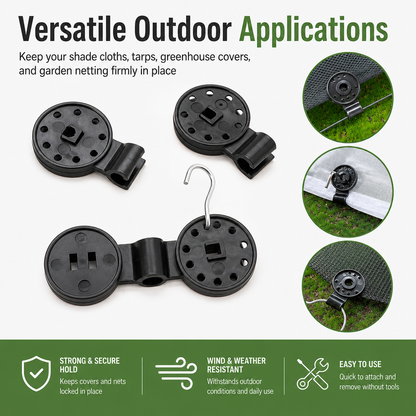 Heavy Duty Garden Tarp Clips Set
