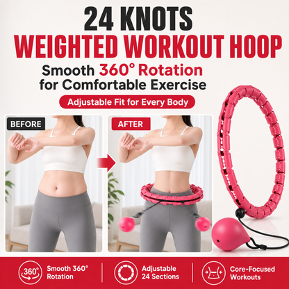 24 Knots Weighted Workout Hoop