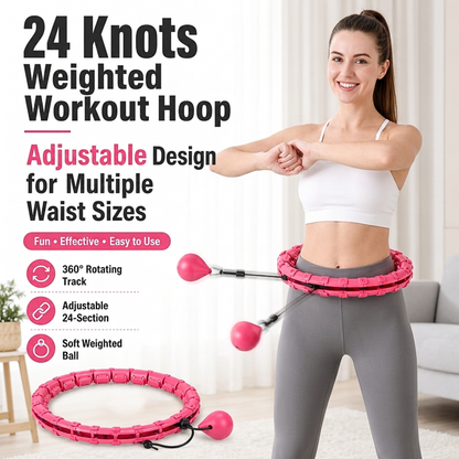 24 Knots Weighted Workout Hoop