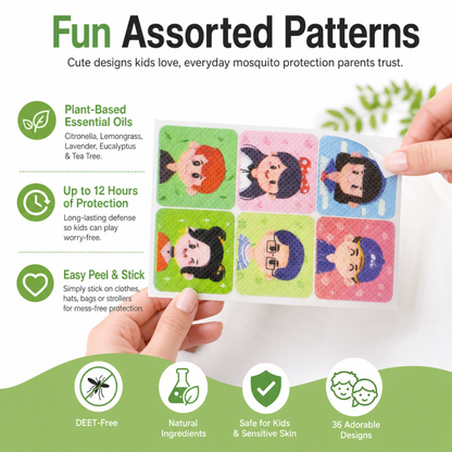 Mosquito Repellent Stickers for Kids
