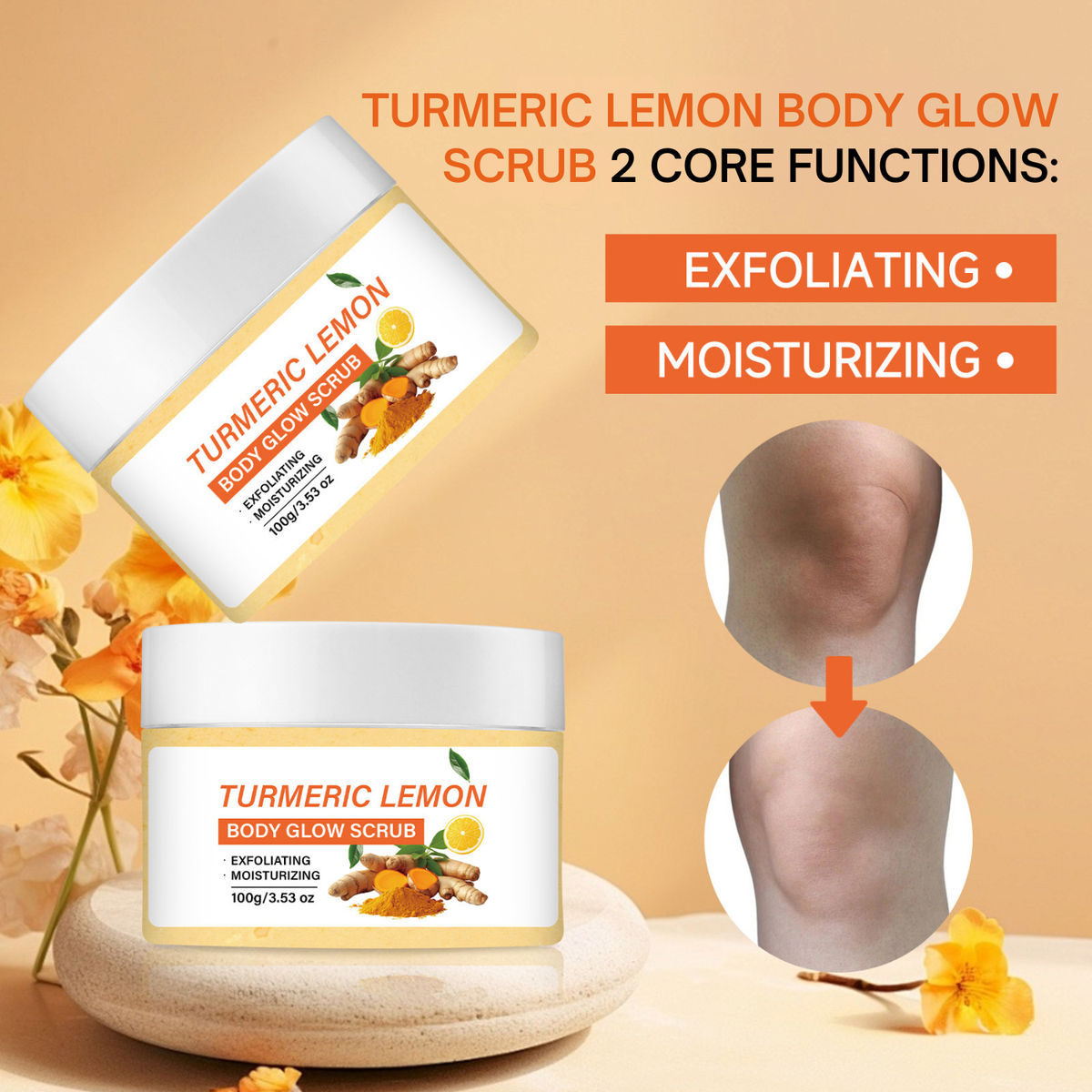 Turmeric Lemon Body Glow Scrub
