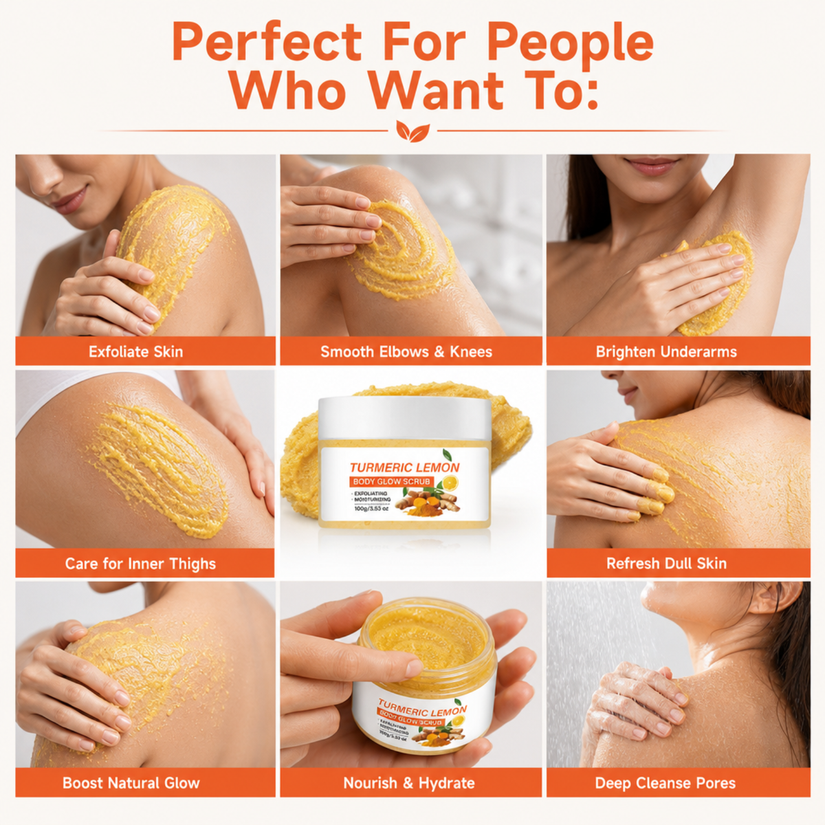 Turmeric Lemon Body Glow Scrub