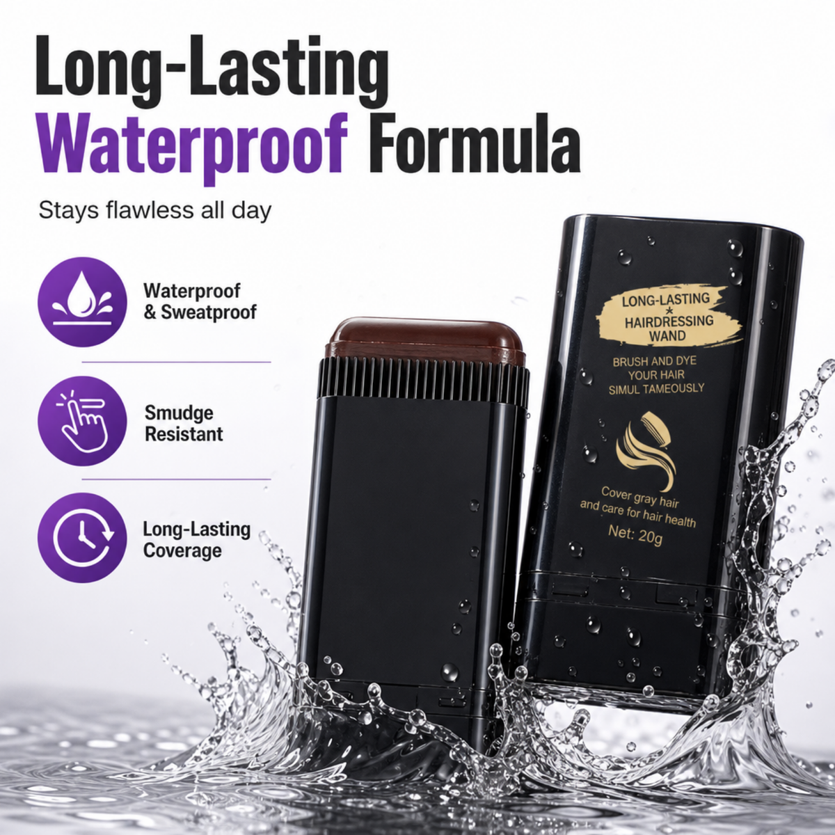 Long-Lasting Hair Dye Hairdressing Wand Stick
