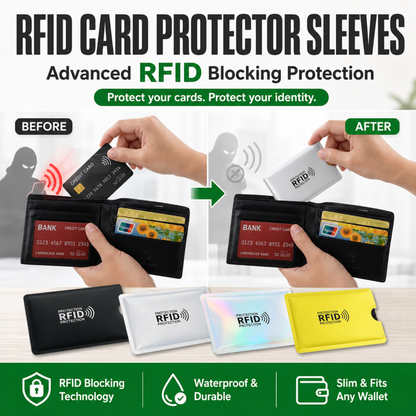 RFID Card Protector Sleeves Set(2 PCS)