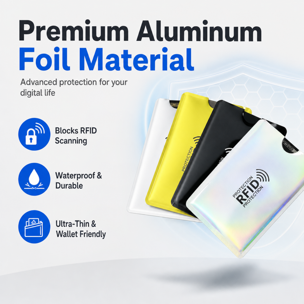 RFID Card Protector Sleeves Set(2 PCS)