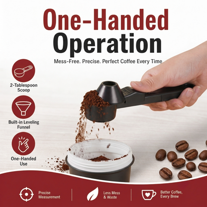 2-in-1 Reusable K-Cup Coffee Scoop & Funnel