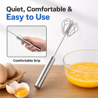 Stainless Steel semi-Automatic Egg Beater