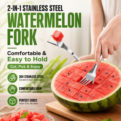 2-in-1 Stainless Steel Watermelon Fork