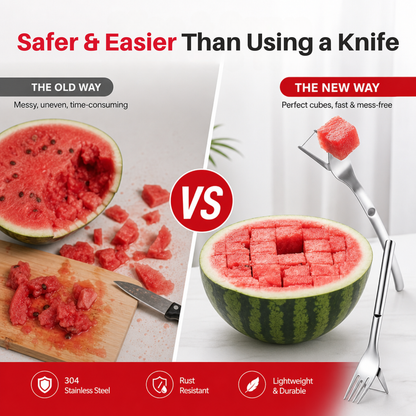 2-in-1 Stainless Steel Watermelon Fork