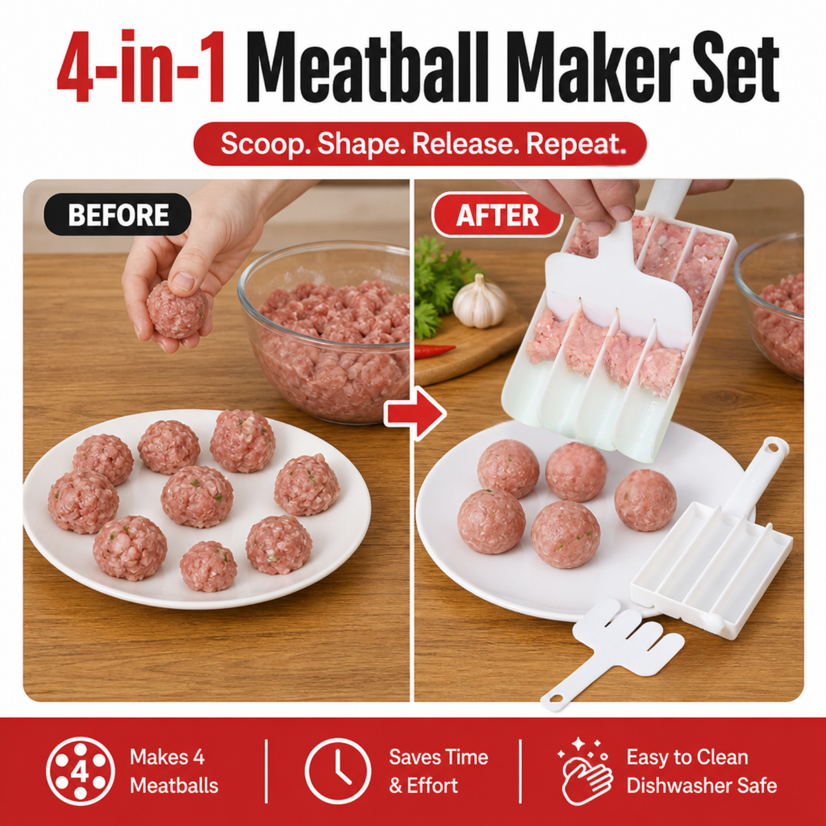 4-in-1 Meatball Maker Set