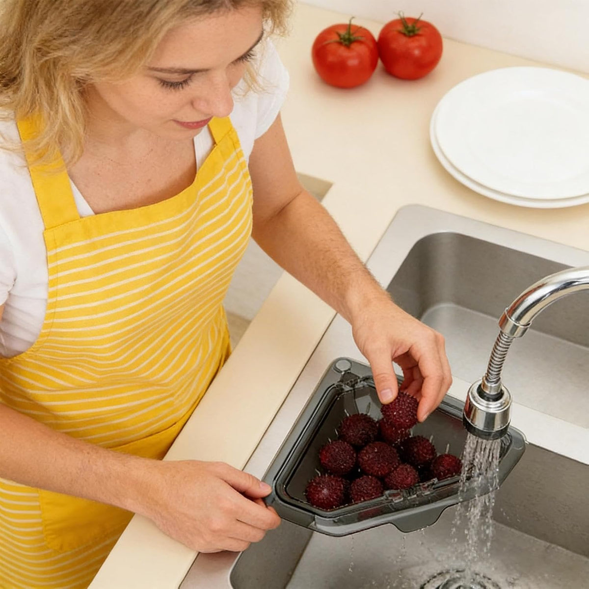 Magnetic Triangle Sink Strainer