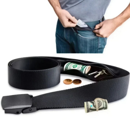 Security Money Belt with Hidden Money Pocket