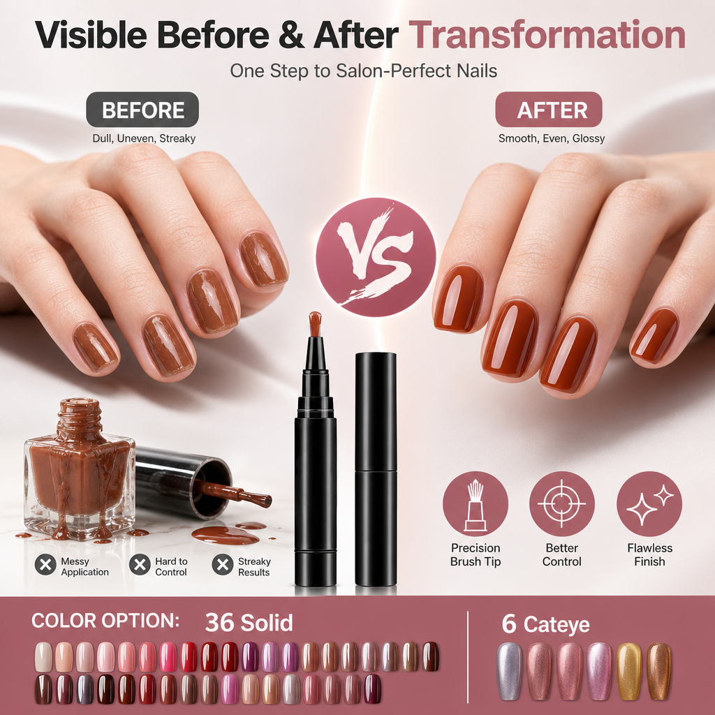 One Step Nail Gel Pen