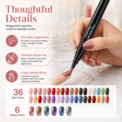 One Step Nail Gel Pen