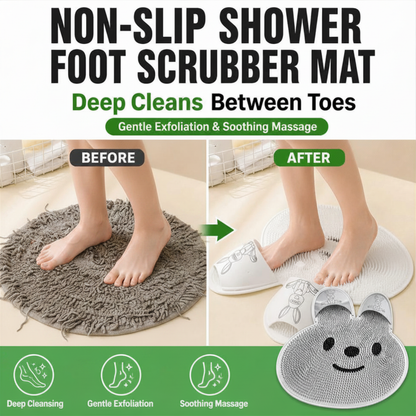 Non-Slip Shower Foot Scrubber Mat