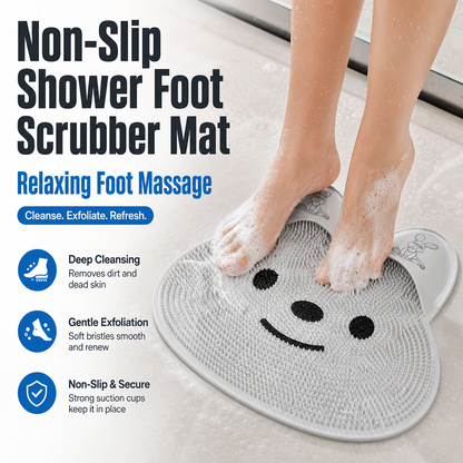 Non-Slip Shower Foot Scrubber Mat