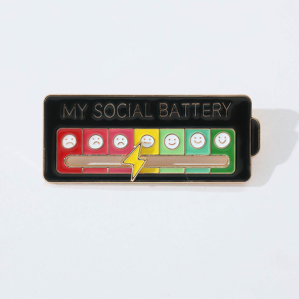 Social Battery Slider Pin